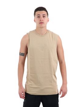 Canotta New Era 60667877 da uomo beige.
