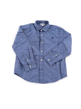 Camicia U.S Polo 504003 0002371 da bambino blu.