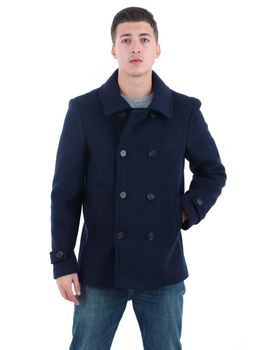Cappotto Yos ISLAND da uomo blu.