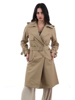 Trench Yes Zee O437 KR00 da donna cammello.