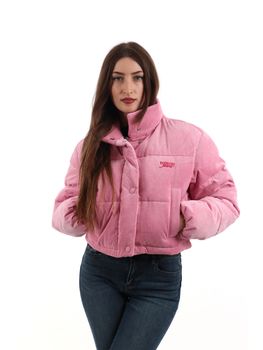 Giubbotto Tommy Jeans DW0DW21658 da donna rosa.