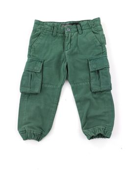 Pantalone Guess N3YB04WE1L0 da bambino verde.