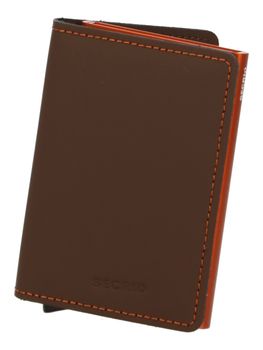 Portacarte Secrid SM MATTE unisex adulti truffle+arancio.