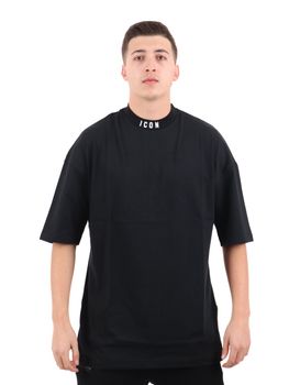 T-Shirt Icon ICUS2S5T049 da uomo nera.