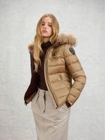 piumino blauer bldc03038 006047 da donna caffelatte.