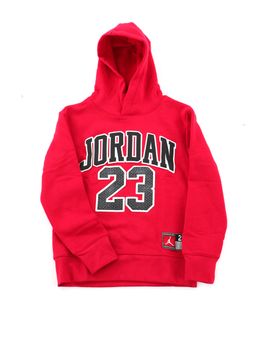 Felpa Nike Jordan 95C479 R78 da bambino rossa.