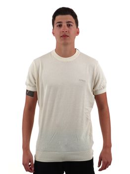 T-shirt Guess M4GR05 da uomo bianca.