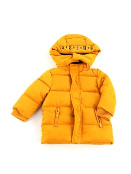 Piumino Guess N6BL02 W4108 da bambino dune gold.