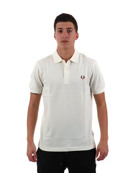 Polo Fred Perry M6000 Y45 da uomo ecrù.