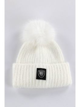Cappello Blauer BLGA05578 007759 da bambina bianco neve.