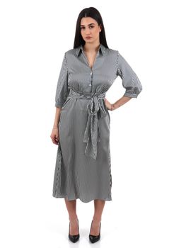 Abito Emme Marella POZZO da donna blu e beige.