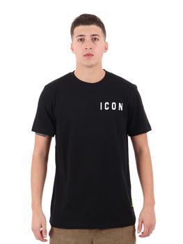 T-Shirt Icon ICUS2S5T022 da uomo nera.