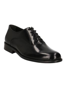 Scarpa elegante Antony Sander 77000 ABRASIVATO da uomo nera.