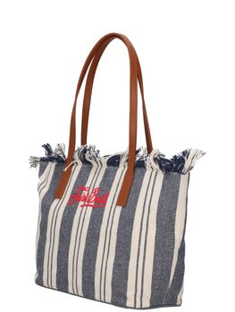 Borsa Mc2 Saint Barth CBMF001 01762L da donna bianca e navy.