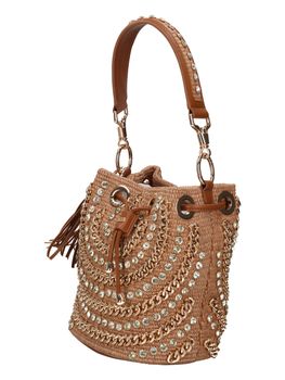 Borsa a secchiello La Carrie 151CEM907RSY da donna cuoio.