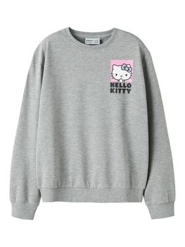 Felpa Name.it 13259996 da bambina grey.