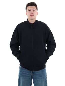 Felpa Guess Z6YQ18 K4964 da uomo nera.