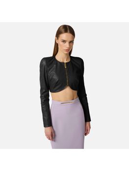 Giacca Elisabetta Franchi GI24062E2 da donna nera.