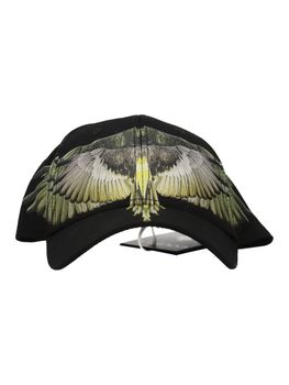 Cappello County Of Milan 260488YELLOW WINGS unisex adulti black.