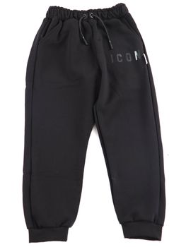 Pantalone Icon IBSP001530 da bambino nero+nero.