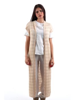 Cardigan Choral ML025275 da donna beige.