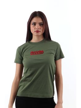 T-Shirt Pinko 105050 A2D6 TRAPANI da donna verde.