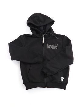 Felpa Icon IBSW001357 da bambino nera.