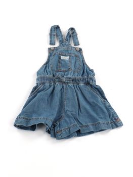 Salopette Levi's 4EP580 da bambina denim.