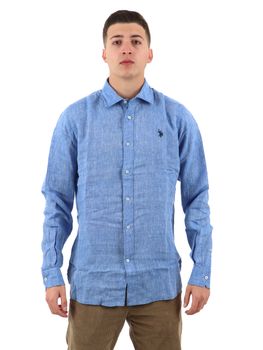 Camicia U.S. Polo Assn 104023 0191 133 da uomo azzurra.