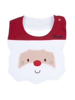 Bavaglino Chicco 32916 075 da neonati bianco e rosso.