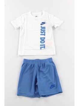 Set Nike 86L732 da bambino bianco e azzurro.