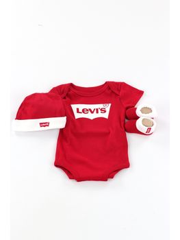 Set Levi's LL0019 R86 per neonati rosso.