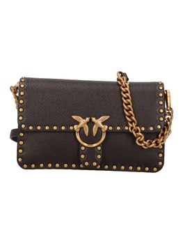 Borsa Pinko 107665 A2JG da donna marrone e oro.