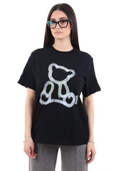 T-Shirt Disclaimer 54931 da donna nera.