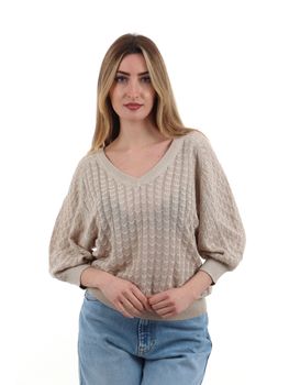 Maglia Guess W6GR06 Z0586 da donna beige.