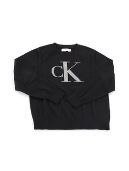 Maglione Calvin Klein LVCKTJF02B da bambino marrone.