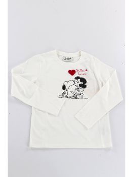T-shirt Mc2 Saint Barth PENN001 02072 da bambina snoopy.