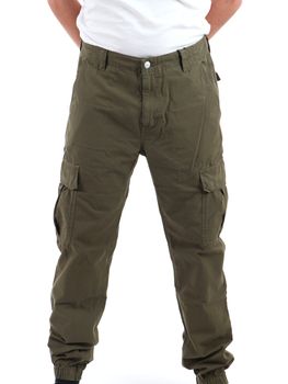 Pantalone Tommy Jeans DM0DM20284 da uomo verde.