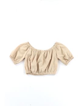 Blusa J'Aime 4371G da bambina beige.