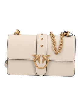 Borsa Pinko 107622 A0F1 da donna bianca e oro.