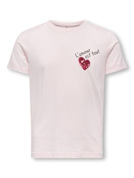 T-shirt Only Kids CANDY LIFE PRINT 15343433 da bambina rosa.