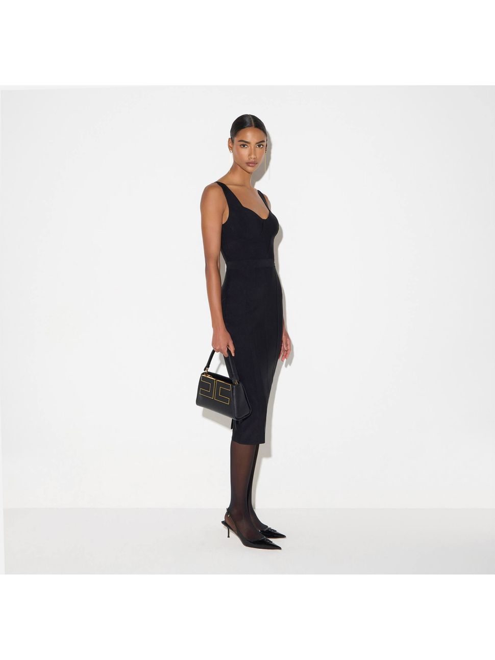 abiti-elisabetta-franchi-ab98566e2-da-donna-nero