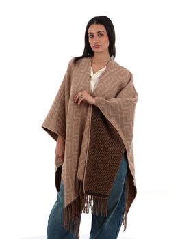Poncho Liu Jo 2F6039T2742 da donna cammello.