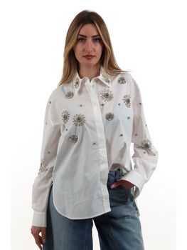 Camicia Pinko 106225 A31W da donna bianca.