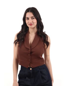 Gilet Imperial LC28LHX da donna cacao.