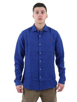Camicia U.S. Polo Assn 104023 0191 237 da uomo blu.