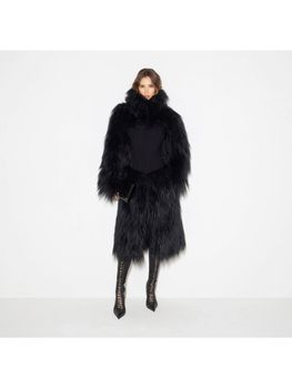Cappotto Elisabetta Franchi CP05A67E2 da donna nero.