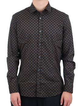 Camicia Daniele Alessandrini C1657R13724 da uomo multicolor.