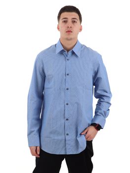 Camicia Armani Exchange XM002811 AF24739 da uomo celeste.
