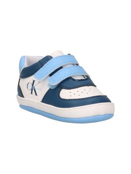 Scarpa da culla Calvin Klein V0B9-82071 per neonati blu+bianco.
